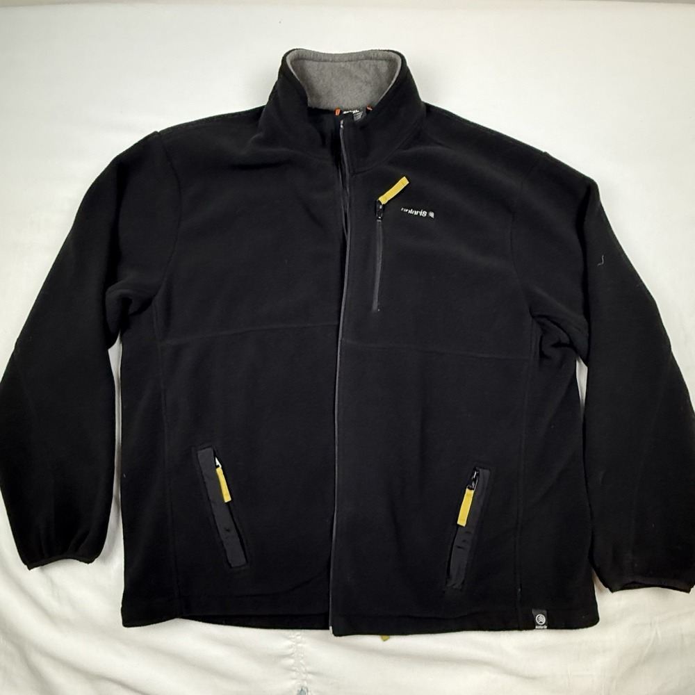 Solaris Jacket Men's 2XL Black Full Zip‎ Pockets Long Sleeve Fleece Outdoors